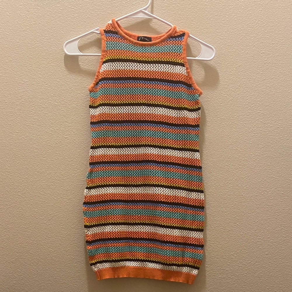 Art Class Striped Knit Sleeveless Dress